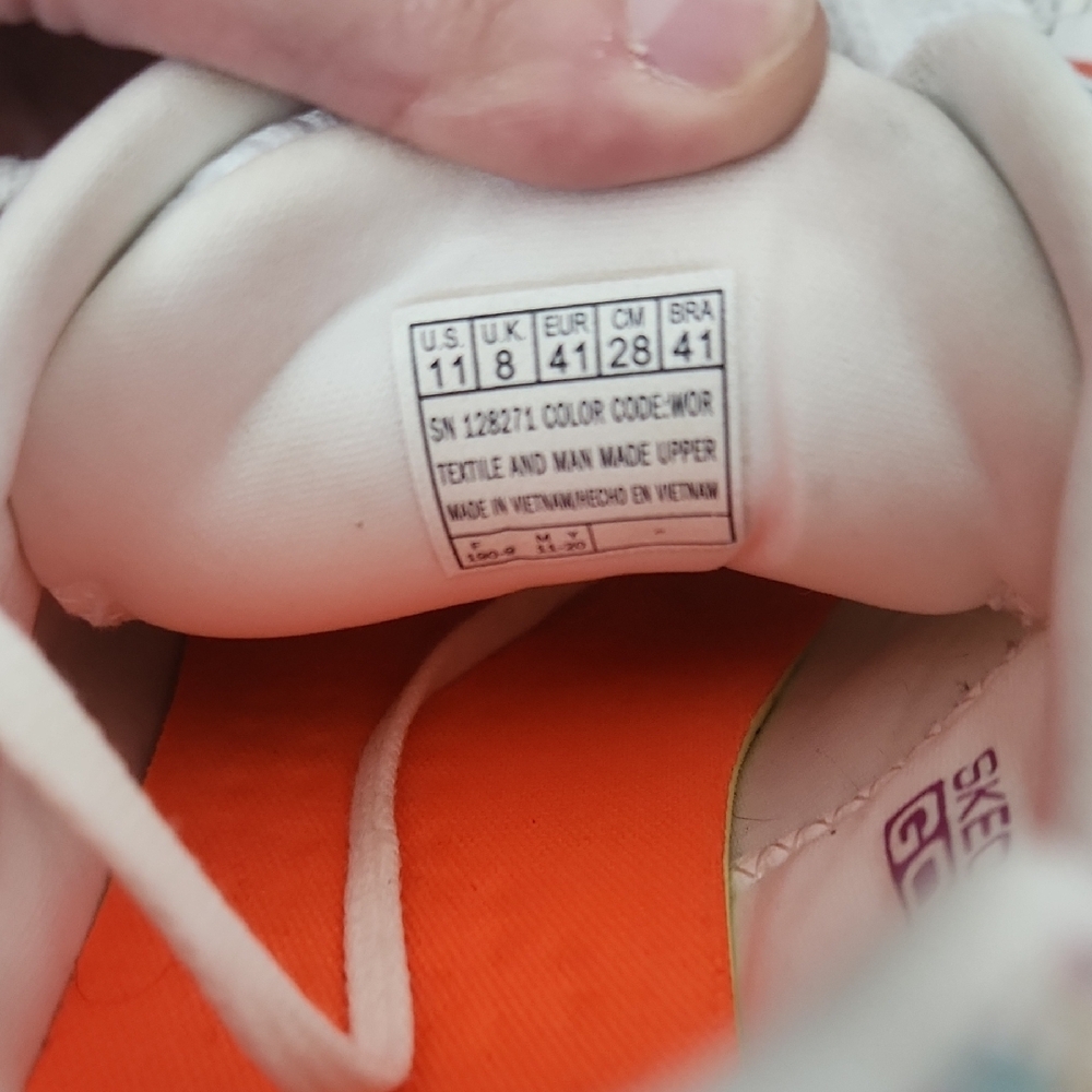 Skechers White Sneakers with Multicolor Details - Picture 5 of 7